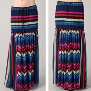LAMB Gwen Stefani Silk Maxi Skirt